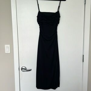 ASTR midi dress with front slit